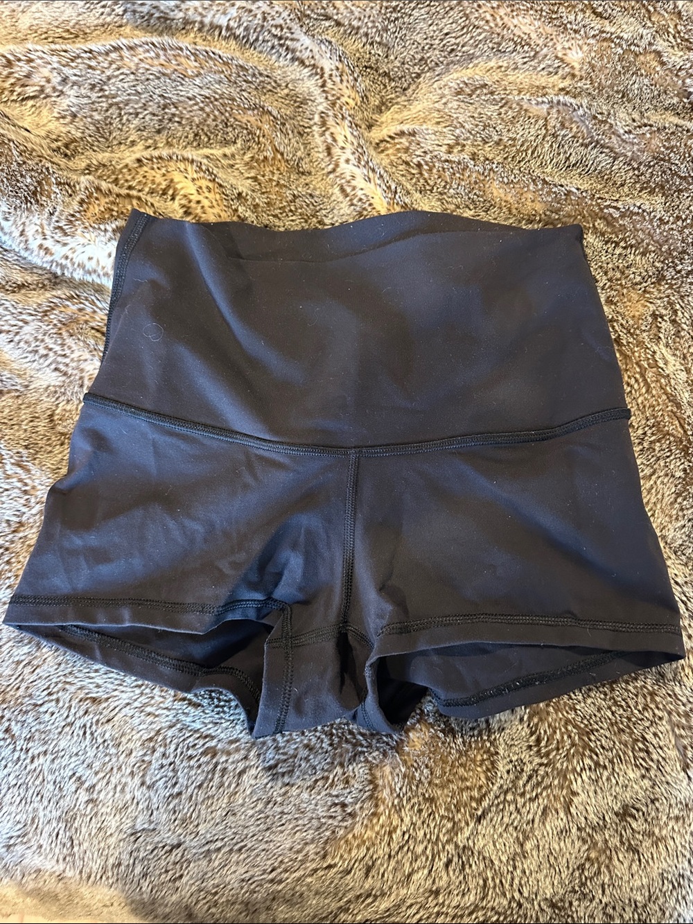 High-Waist Black Women’s Lululemon Shorts